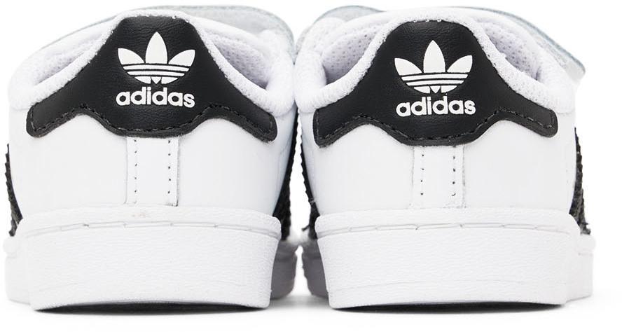 商品Adidas|Baby White & Black Superstar Sneakers,价格¥519,第4张图片详细描述