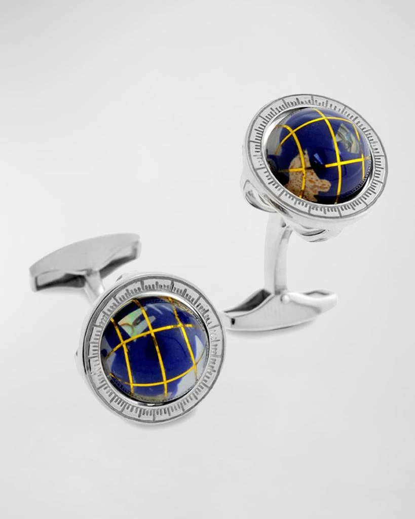 商品Tateossian|Blue Lapis Globe Cuff Links,价格¥4802,第1张图片