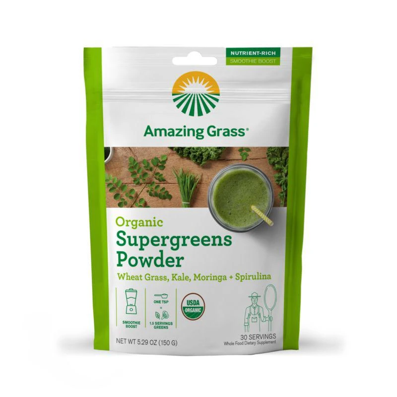 商品Amazing Grass|AMAZING GRASS美国USDA认证超级蔬菜粉 150G 有机,价格¥366,第1张图片