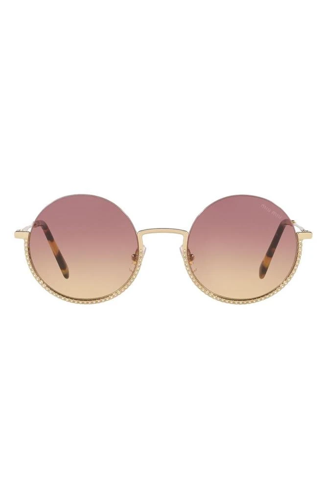 商品Miu Miu|55mm Round Sunglasses,价格¥877,第1张图片