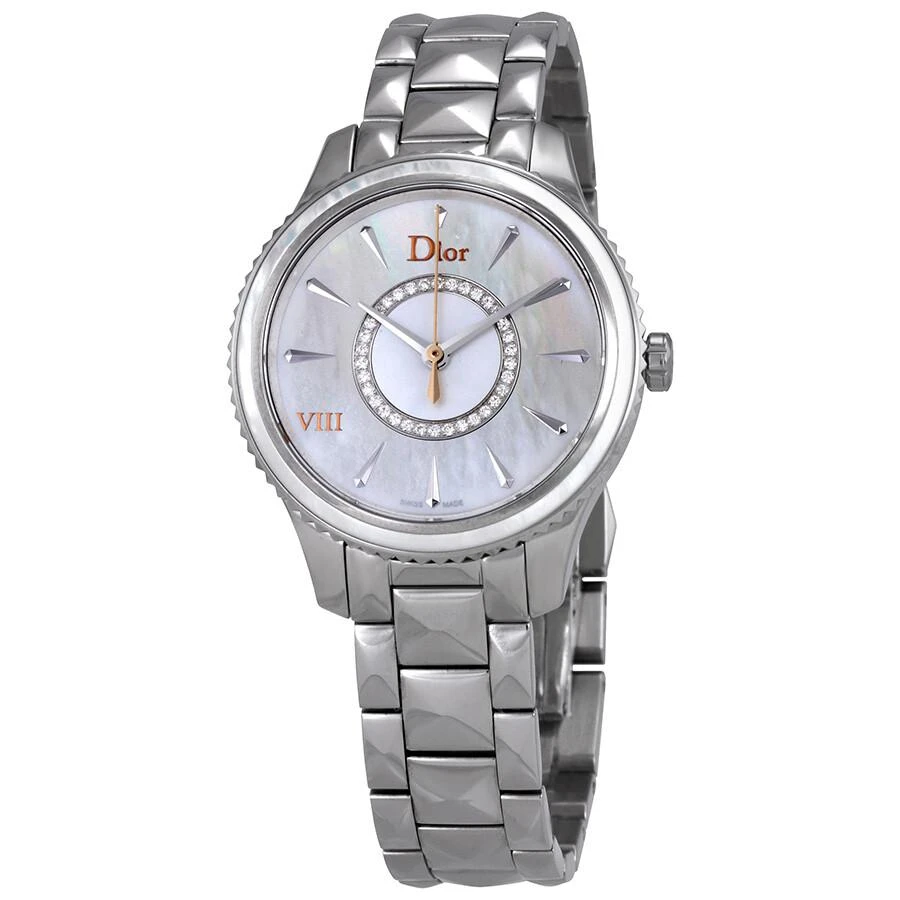 商品Dior|Dior VIII Montaigne Mother of Pearl Dial Ladies Watch CD152110M004,价格¥8685,第1张图片