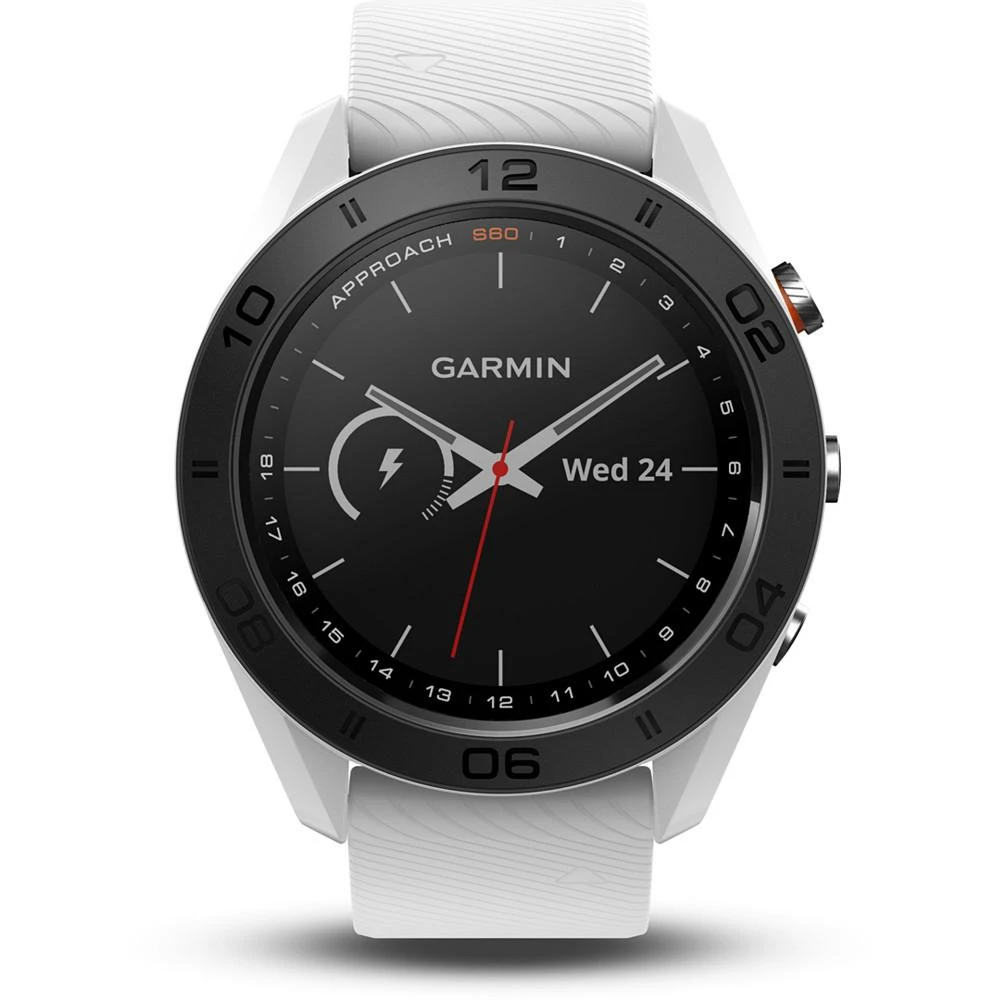 商品Garmin|Unisex Approach S60 White Silicone Strap Touchscreen Smart Watch 46mm,价格¥2989,第1张图片