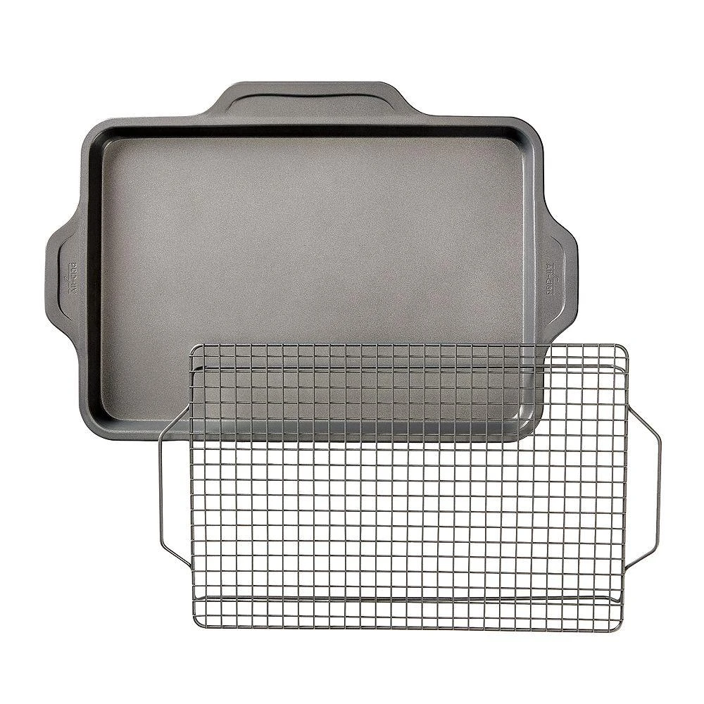 商品All-Clad|Pro-Release Bakeware Half Sheet Pan with Cooling & Baking Rack,价格¥374,第1张图片