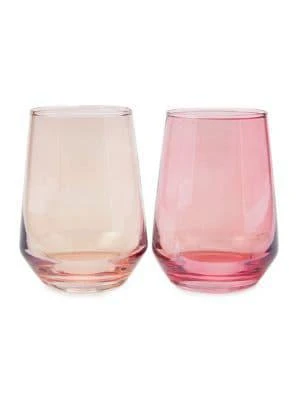 商品Saks Fifth Avenue|2-Piece Stemless Glass Set,价格¥159,第1张图片