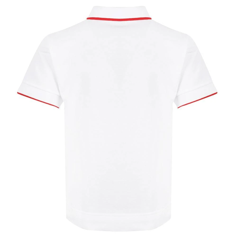 商品Burberry|White Mini Samuel Short Sleeve Polo Shirt,价格¥910,第3张图片详细描述