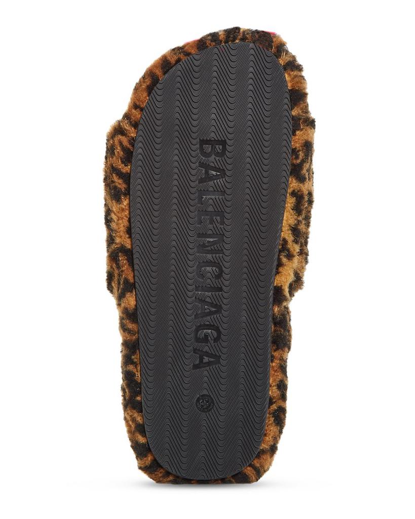 Men's Furry Slide Sandals商品第6张图片规格展示
