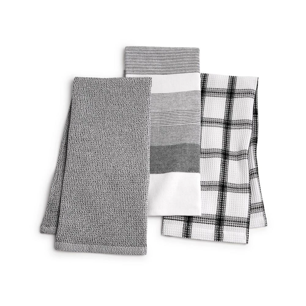 商品The Cellar|Core 3-Pc. Cotton Black Towels Set, Created for Macy's,价格¥178,第1张图片