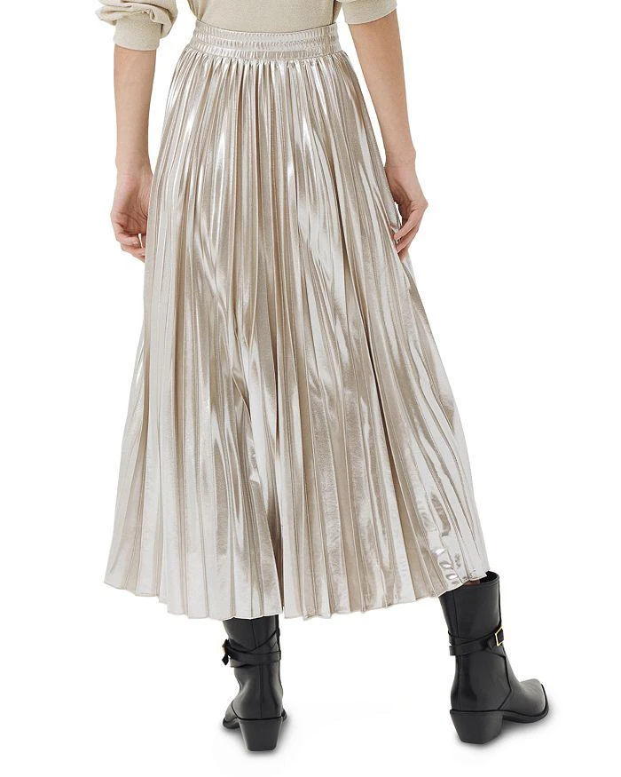 商品Marella|Quincy Metallic Pleated Skirt,价格¥1105,第3张图片详细描述