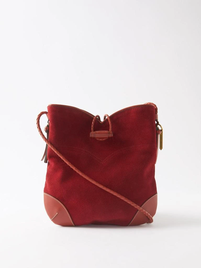商品Isabel Marant|Tyag medium leather-trim suede shoulder bag,价格¥5040,第1张图片