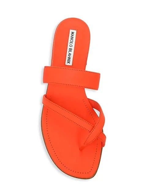 商品Manolo Blahnik|Susa Leather Thong Sandals,价格¥4900,第5张图片详细描述