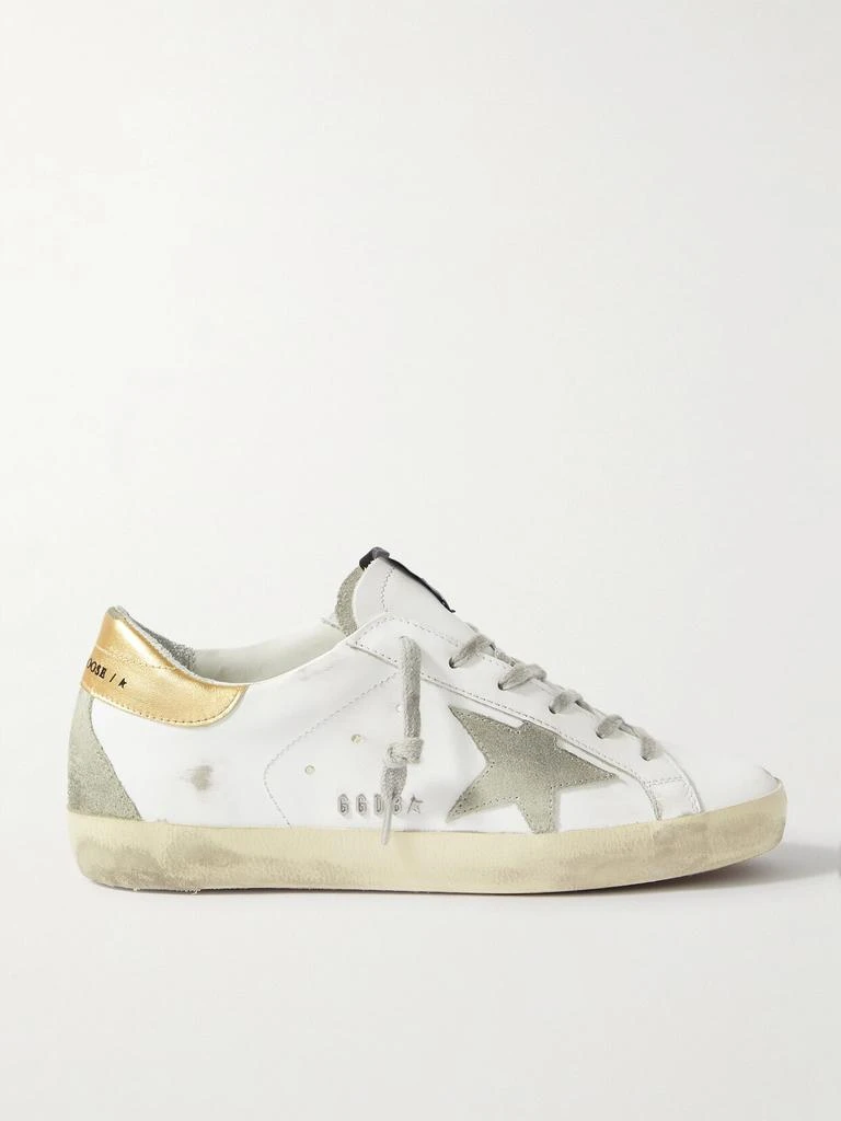 商品Golden Goose|Superstar 仿旧皮革绒面革运动鞋  - IT35,价格¥4505,第1张图片