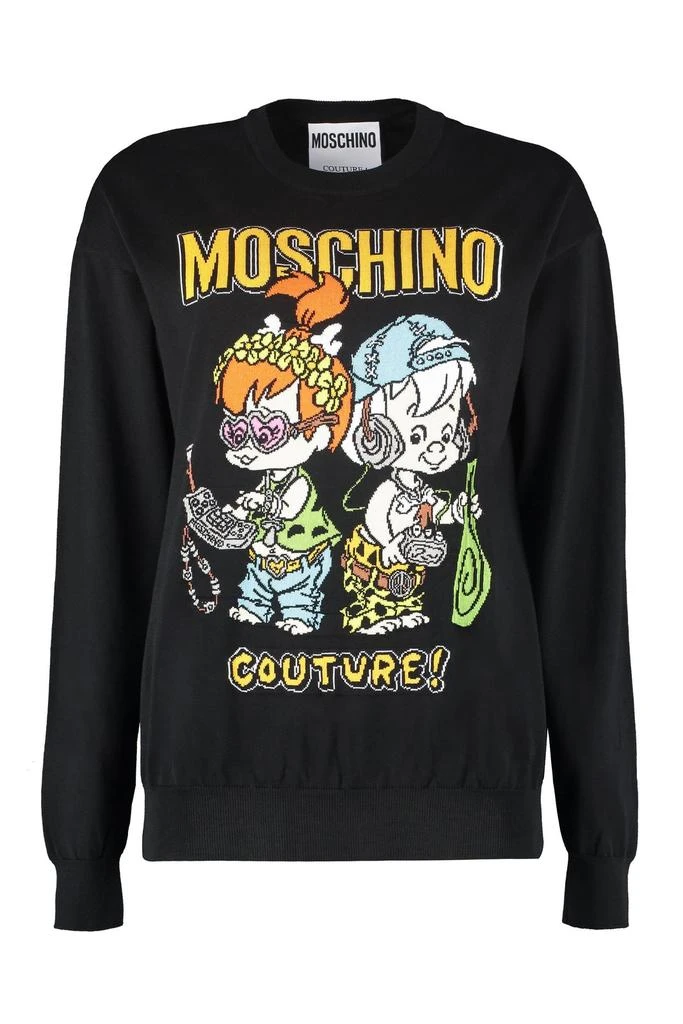 商品Moschino|Moschino X Flintstones Graphic Intarsia Jumper,价格¥2252,第1张图片