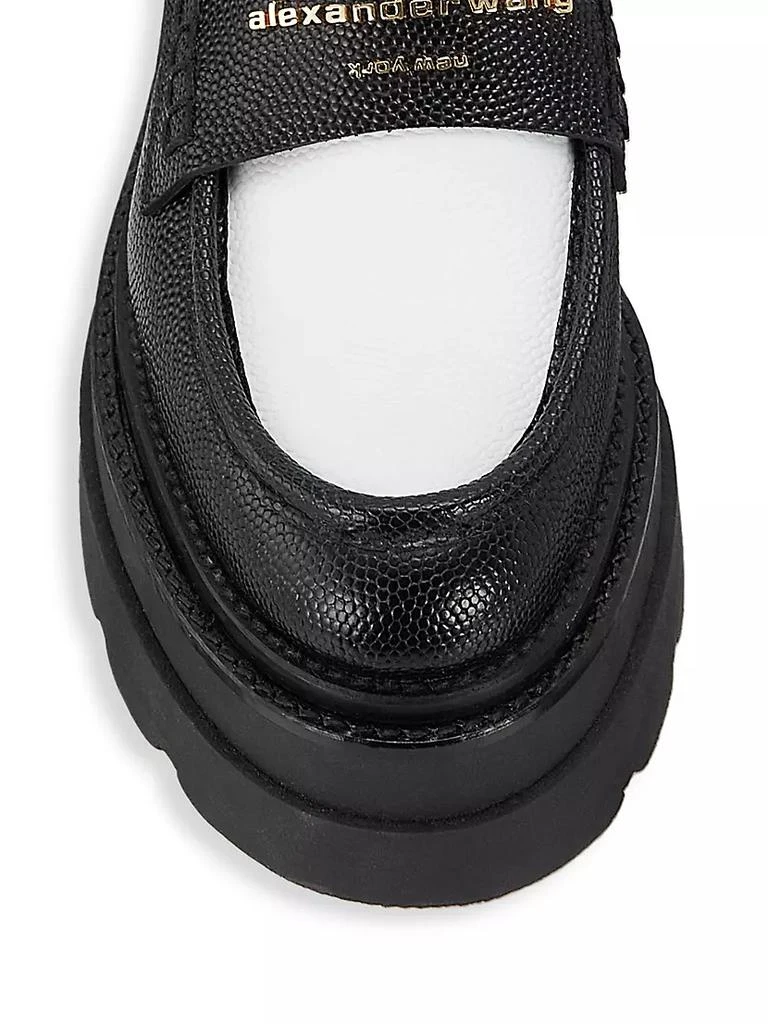 商品Alexander Wang|Carter Leather Platform Loafers,价格¥3576,第4张图片详细描述