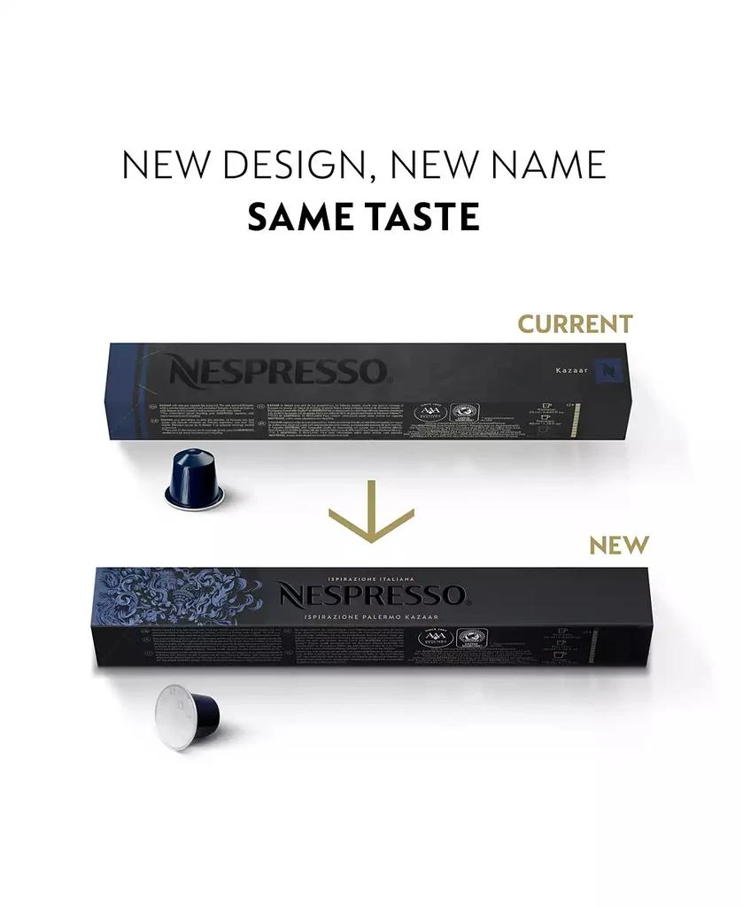 商品Nespresso|Capsules OriginalLine, Ispirazione Palermo Kazaar, Dark Roast Coffee, 50-Count Espresso Pods, Brews 1.35-oz.,价格¥317,第2张图片详细描述