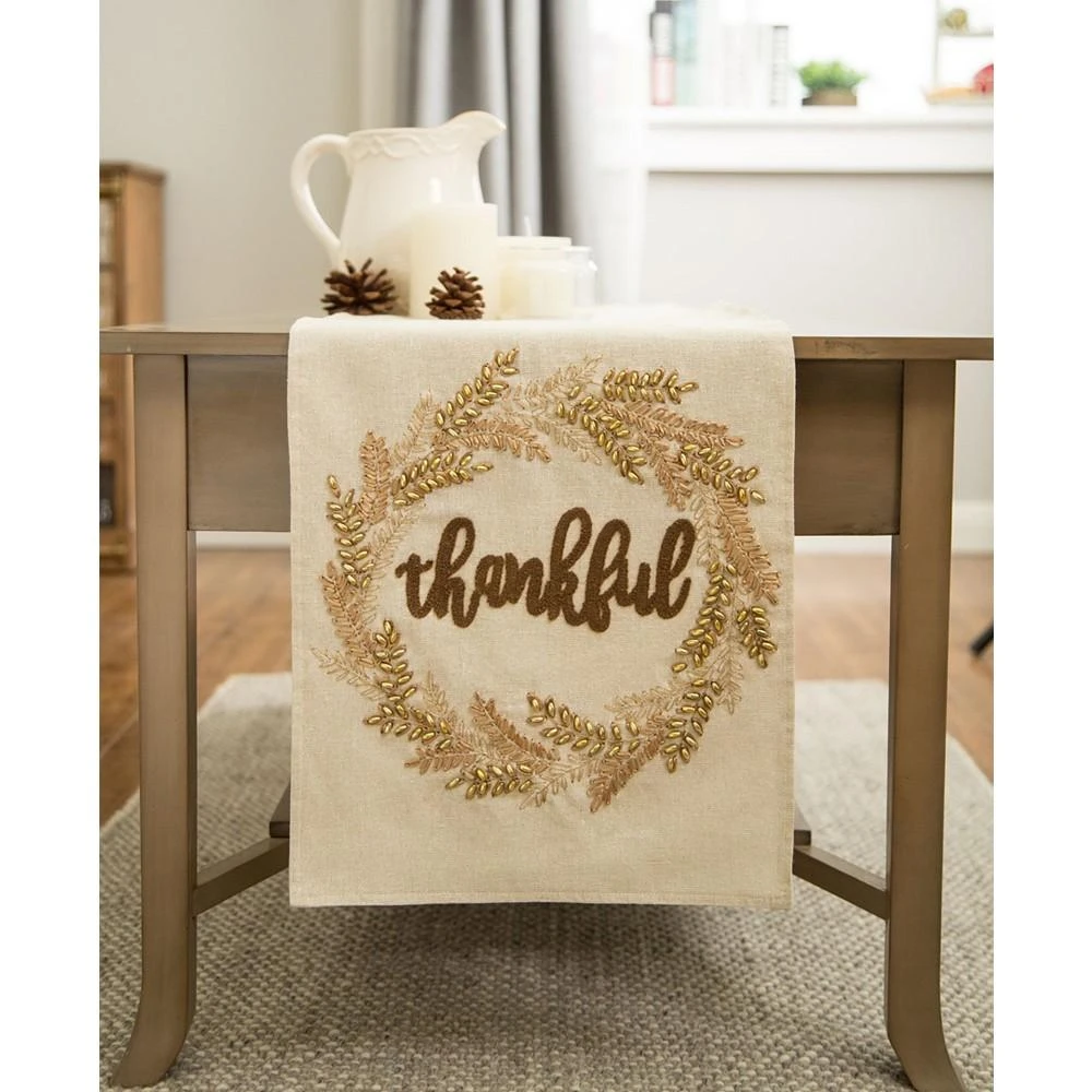 Embroidered Thanksgiving Table Runner 商品