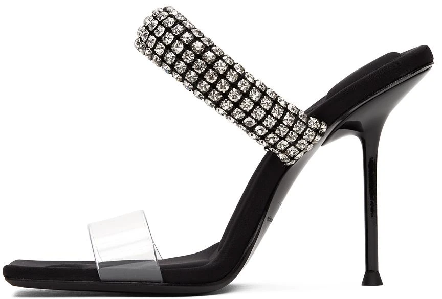 商品Alexander Wang|Black PVC Julie Heeled Sandals,价格¥2676,第3张图片详细描述