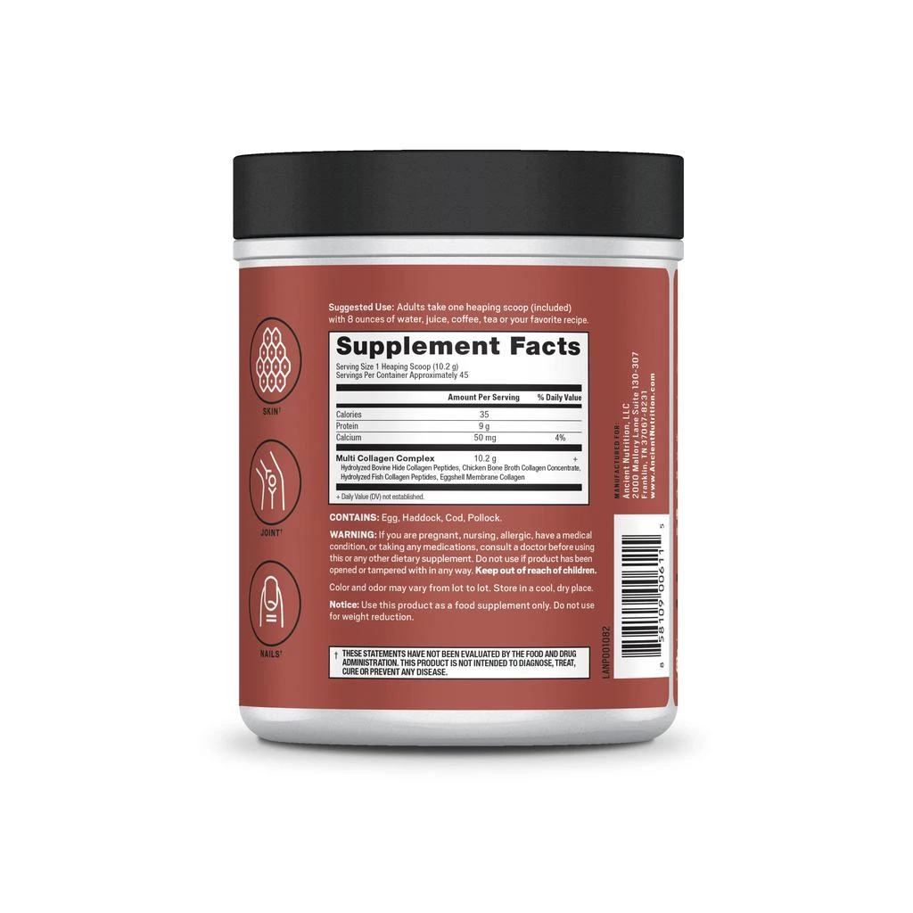 商品Ancient Nutrition|Multi Collagen Protein 6-Pack + 40 Stick Pack Box,价格¥2018,第3张图片详细描述