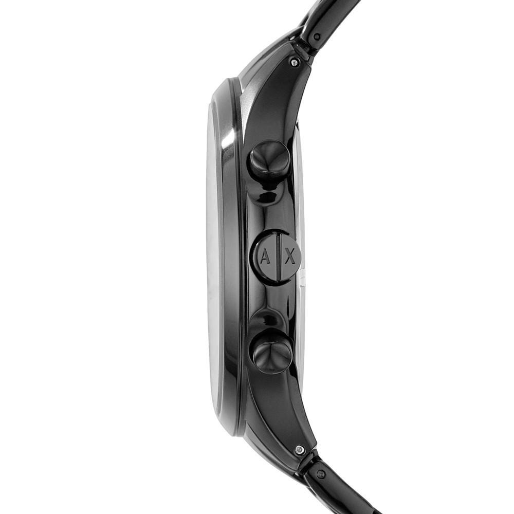 商品Armani Exchange|Men's Chronograph Hampton Black Stainless Steel Bracelet Watch 46mm,价格¥1614,第4张图片详细描述