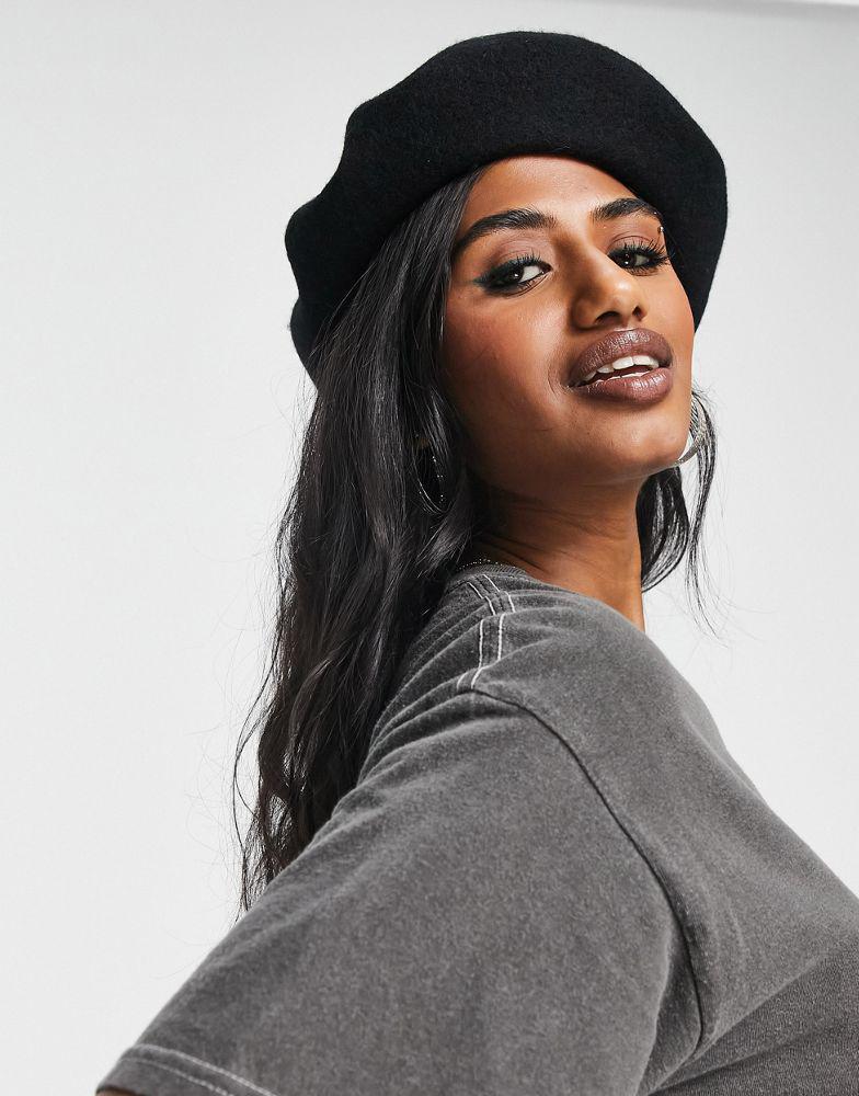 商品Topshop|Topshop berret in black,价格¥106,第6张图片详细描述