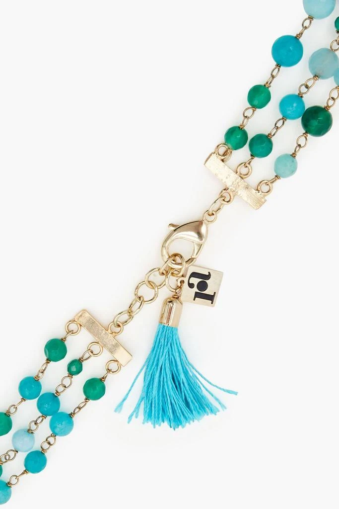 商品ROSANTICA|Gold-tone, quartz and tassel necklace,价格¥633,第2张图片详细描述