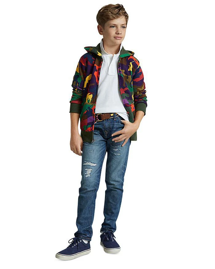 商品Ralph Lauren|Boys' Big Pony Camo Fleece Hoodie - Big Kid,价格¥395,第1张图片