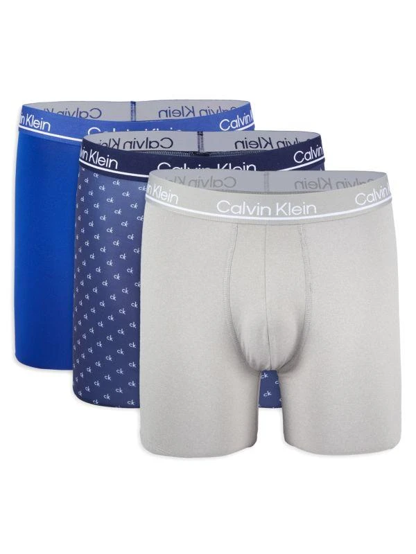 商品Calvin Klein|3-Pack Logo Boxer Briefs,价格¥109,第1张图片