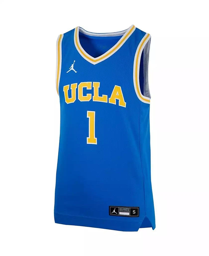 商品Jordan|Big Boys 1 Blue UCLA Bruins Team Replica Basketball Jersey,价格¥360,第3张图片详细描述