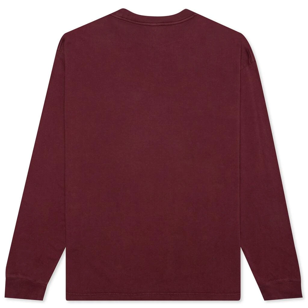 商品Brain Dead|Brain Dead Bubblegum Shorty L/S - Maroon,价格¥246,第2张图片详细描述