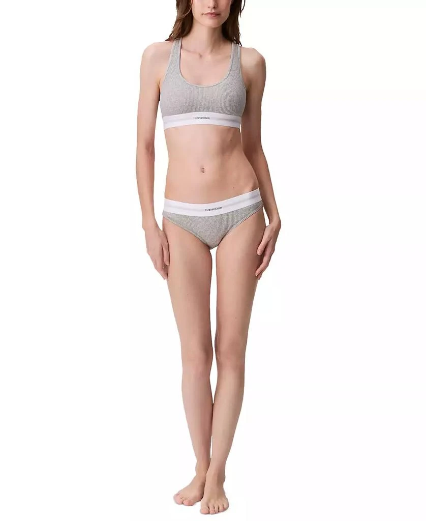 商品Calvin Klein|Women's Ribbed Bikini Underwear QF8022,价格¥90,第3张图片详细描述