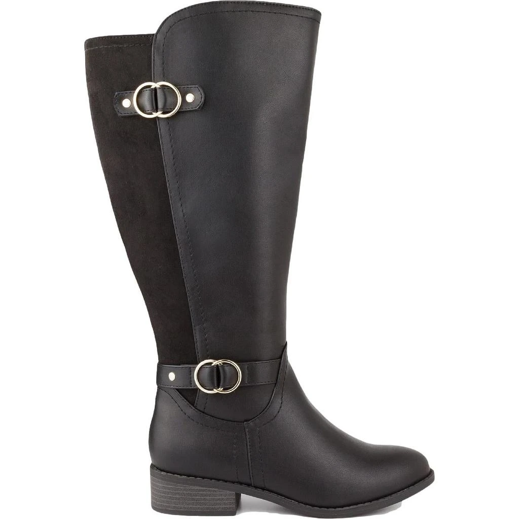 商品Karen Scott|Karen Scott Womens Leandraa Faux Leather Knee-High Boots,价格¥76,第4张图片详细描述