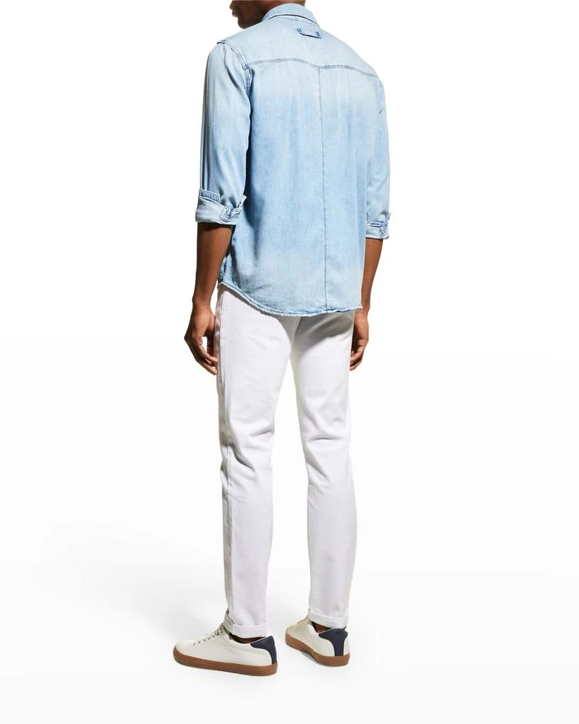 商品Paige|Men's Raymond Soft Chambray Sport Shirt,价格¥1101,第4张图片详细描述
