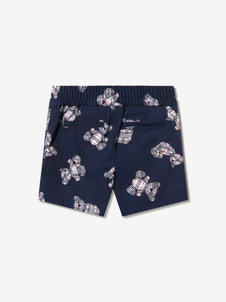 商品Burberry|Burberry Navy Baby Boys Leonard Bear Print Shorts,价格¥2070,第4张图片详细描述