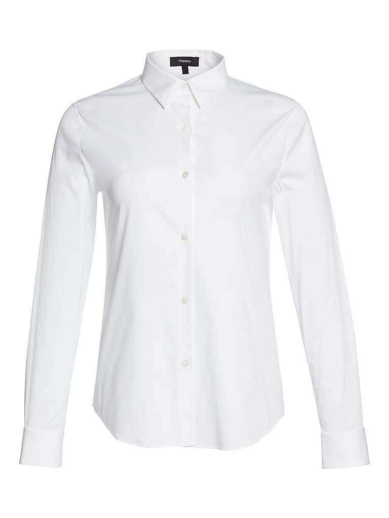 商品Theory|Tenia Luxe Cotton Shirt,价格¥1828,第1张图片
