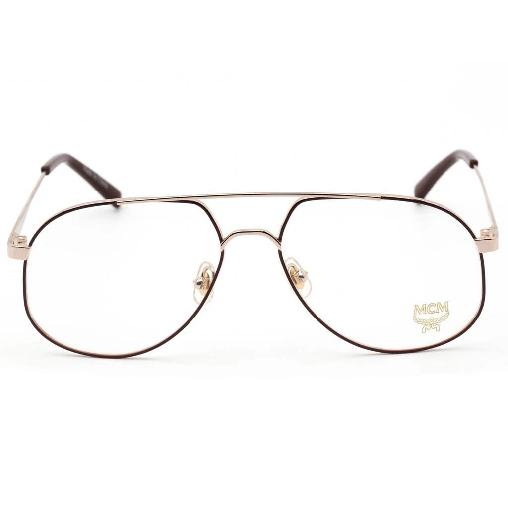 商品MCM|MCM Women's Eyeglasses - Clear Demo Lens Burgundy/Gold Metal Frame | MCM2138 602,价格¥432,第2张图片详细描述