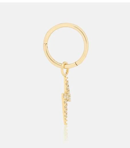 商品Maria Tash|Lightning Bolt 18kt gold single earring with diamonds,价格¥5049,第2张图片详细描述