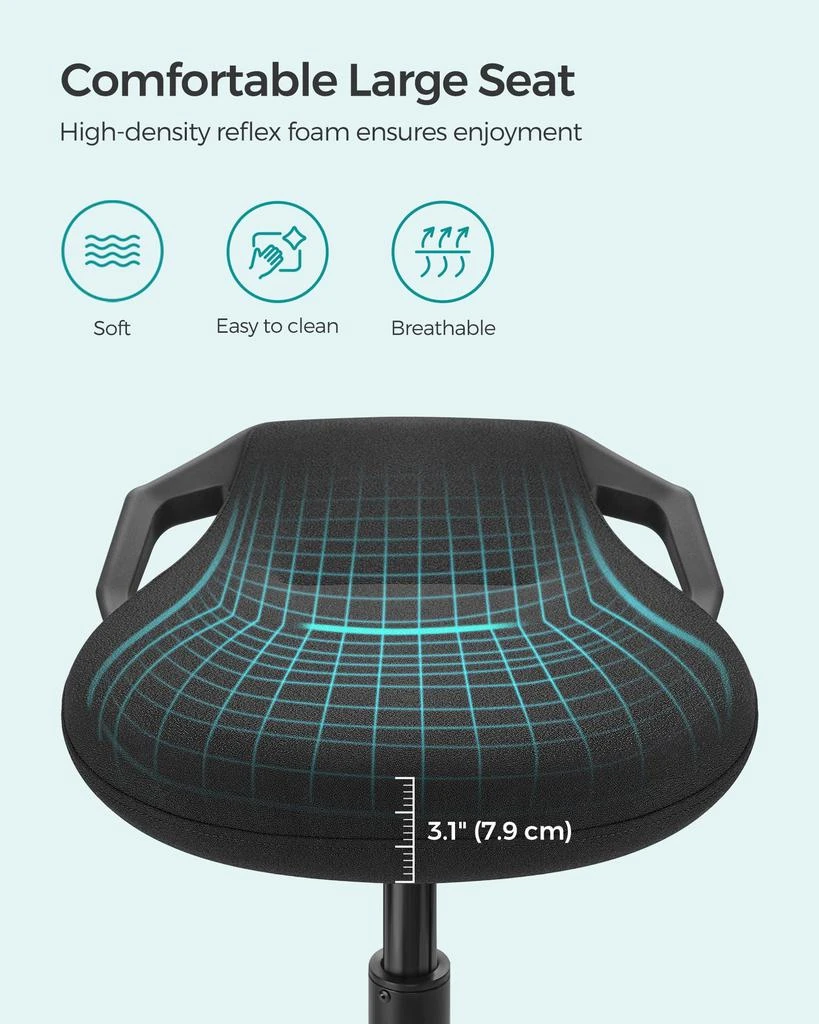商品Hivvago|Adjustable Standing Desk Chair,价格¥1971,第3张图片详细描述