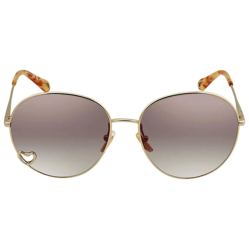 商品Chloé|Brown Gradient Round Ladies Sunglasses CH0027S 001 61,价格¥1075,第2张图片详细描述