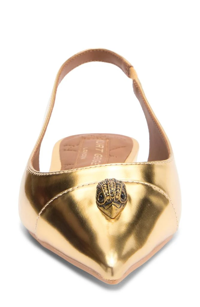 商品Kurt Geiger|Belgravia Eagle Slingback Flat,价格¥454,第3张图片详细描述