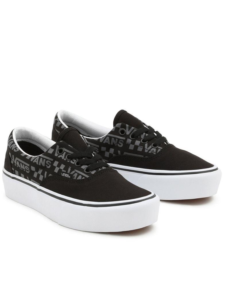 Vans Reflective Logo Era Platform in black/white商品第1张图片规格展示