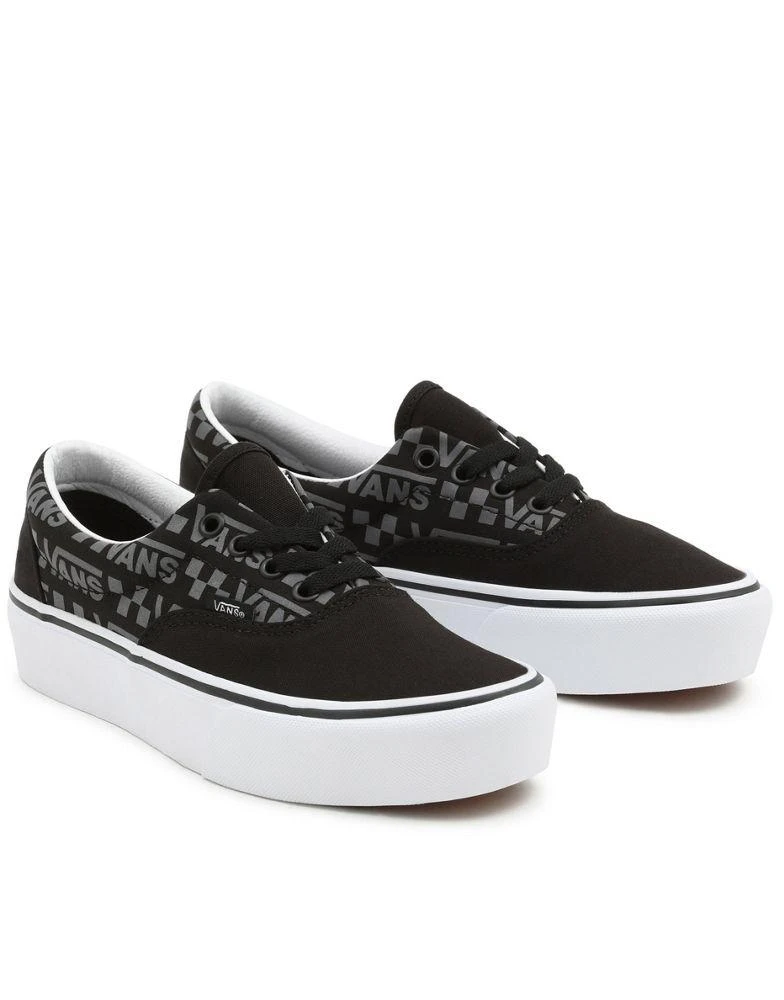 商品Vans|Vans Reflective Logo Era Platform in black and white ,价格¥339,第1张图片