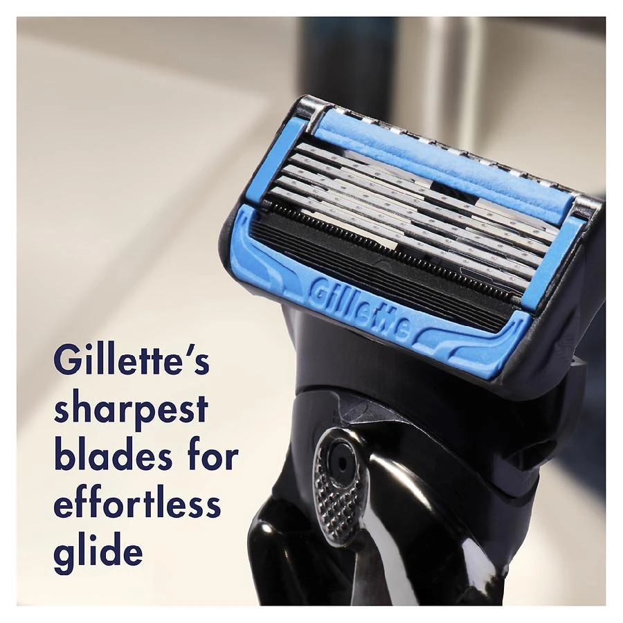 商品Gillette|Chill Razor Refills, Razor Cartridges for Flexball Handle, 5-Blade Razor Blades No scent,价格¥170,第2张图片详细描述