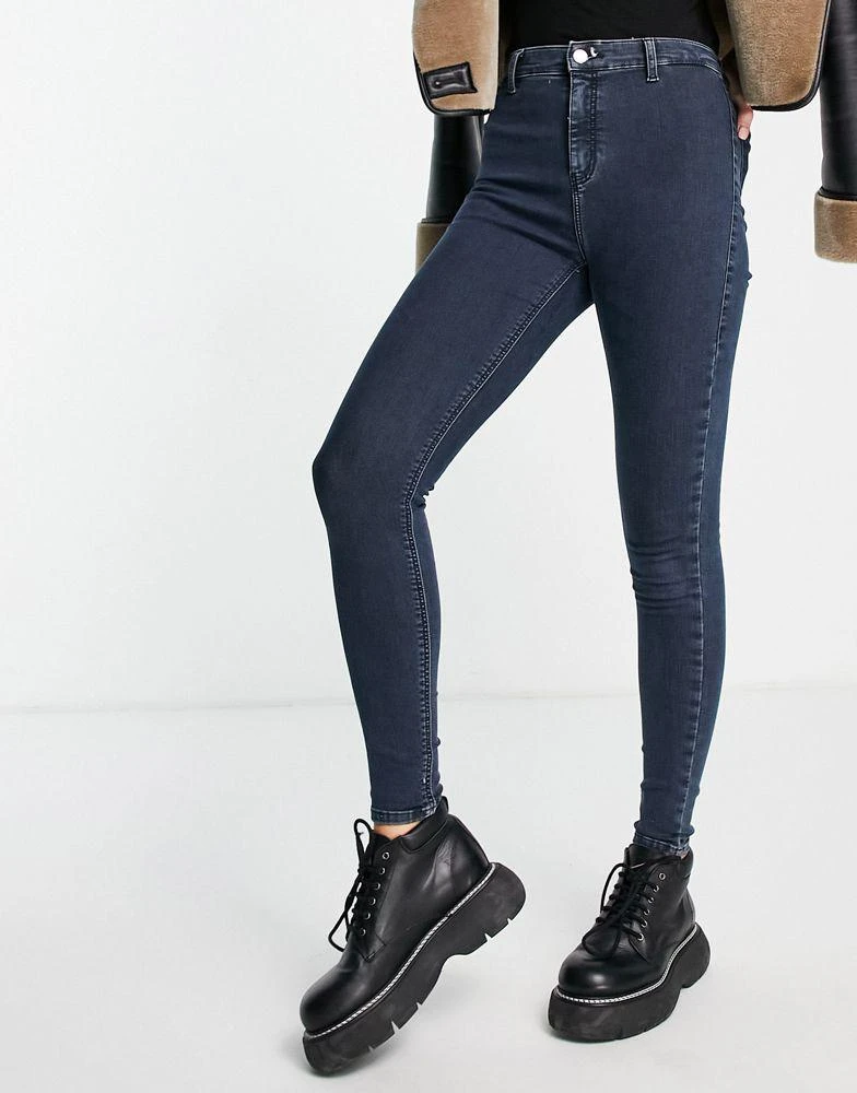 商品Topshop|Topshop Joni jean in blue black,价格¥203,第1张图片