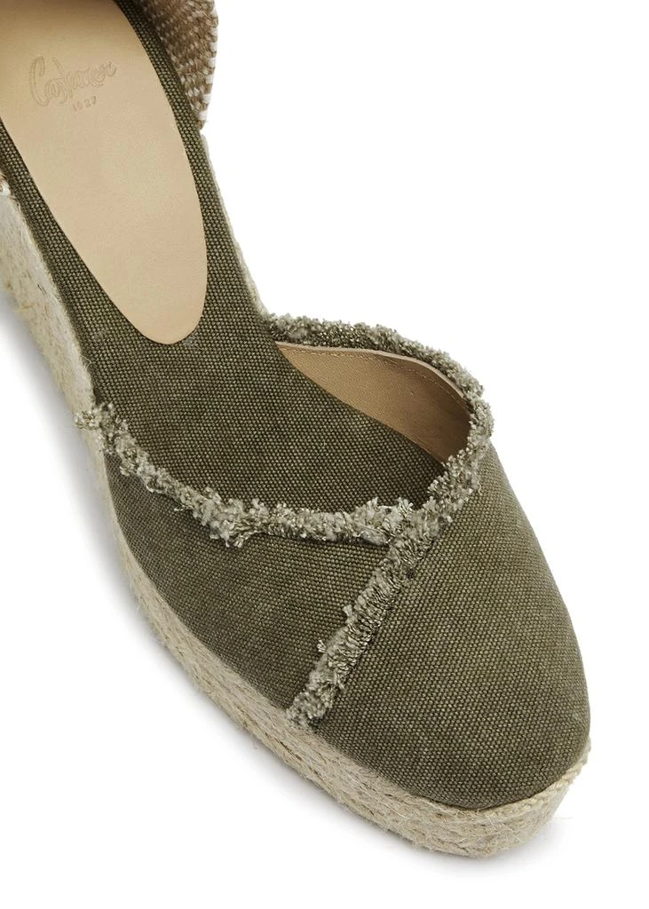 商品CASTAÑER|Clarina 100 canvas wedge platform espadrilles,价格¥1339,第4张图片详细描述