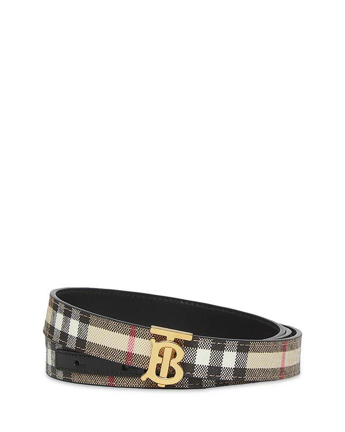 商品Burberry|Women's Reversible Vintage Check Belt,价格¥3530,第2张图片详细描述