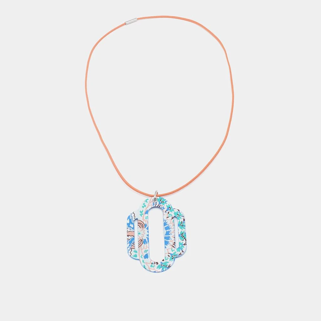 商品[二手商品] Hermes|Hermès L'email Imprime Printed Enamel Attelage Pendant Necklace,价格¥1487,第2张图片详细描述