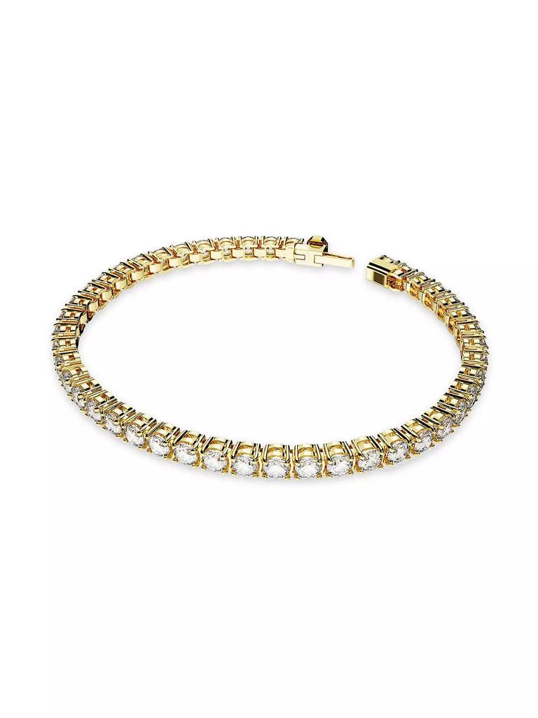 商品Swarovski|Matrix Gold-Plated & Crystal Tennis Bracelet,价格¥1718,第2张图片详细描述