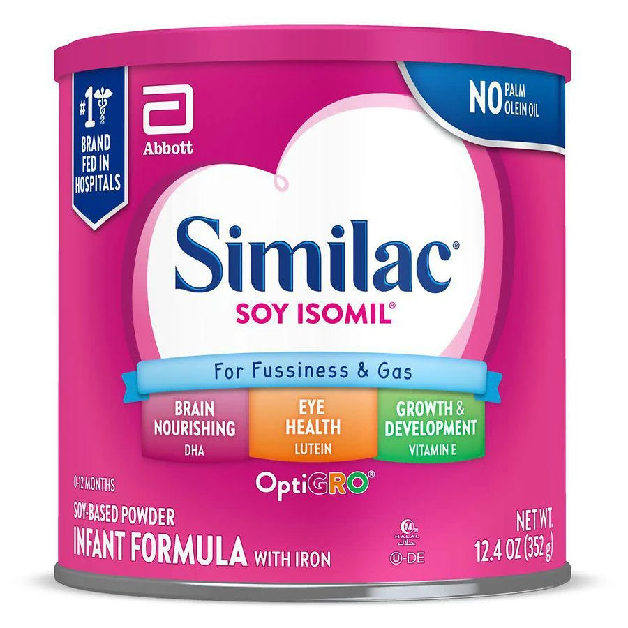 商品Similac|Similac Soy Isomil 无乳糖大豆配方婴儿奶粉1段 352g,价格¥164,第1张图片