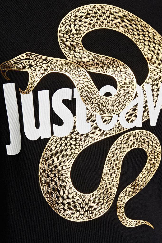 商品Just Cavalli|Logo-print cotton-jersey T-shirt,价格¥430,第4张图片详细描述