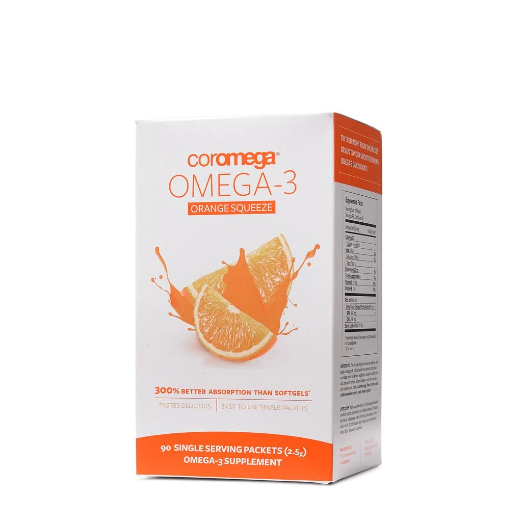 商品Coromega|欧米茄3脂肪酸 - 香橙味 90包,价格¥237,第1张图片