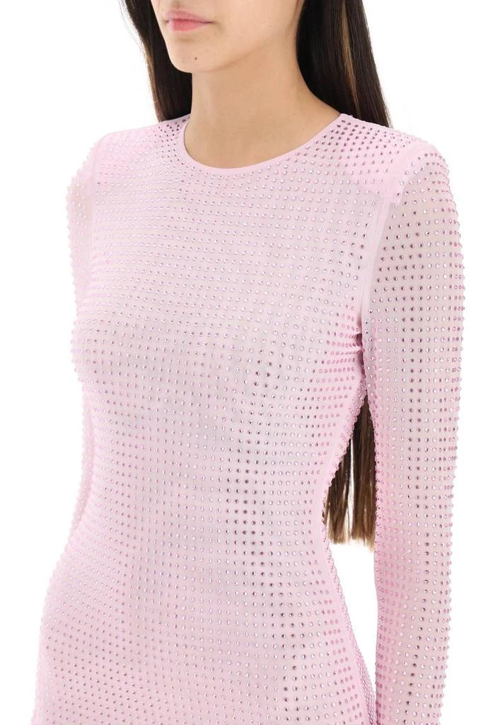 商品Self Portrait|Self-Portrait Embellished Mesh Mini Dress,价格¥2084,第4张图片详细描述
